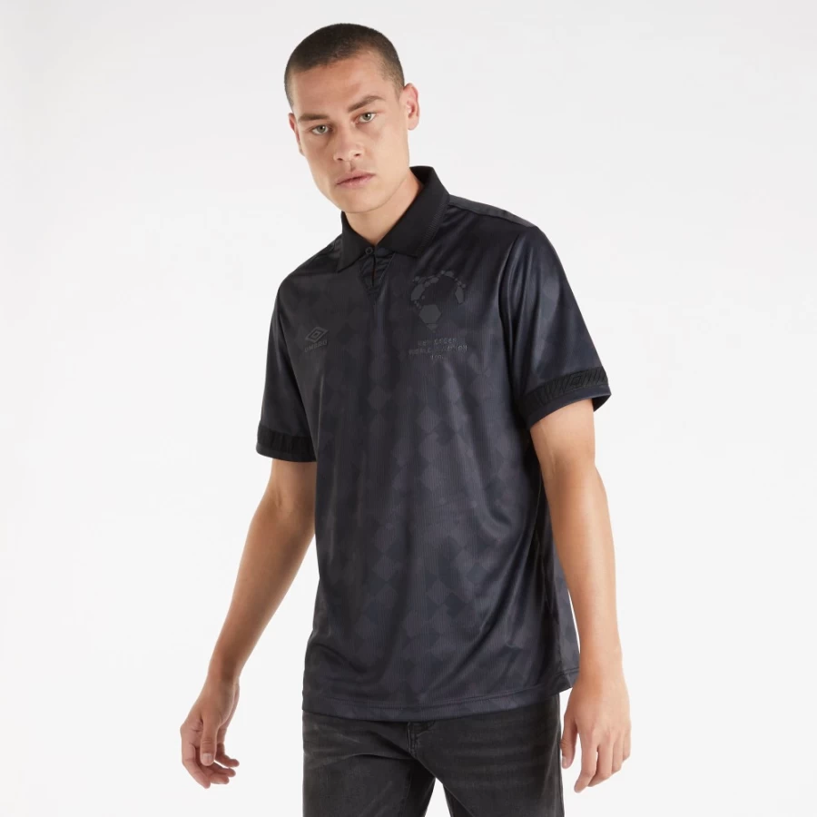 Umbro Men's New Order Blackout Jersey - Black / Black Football Shirt