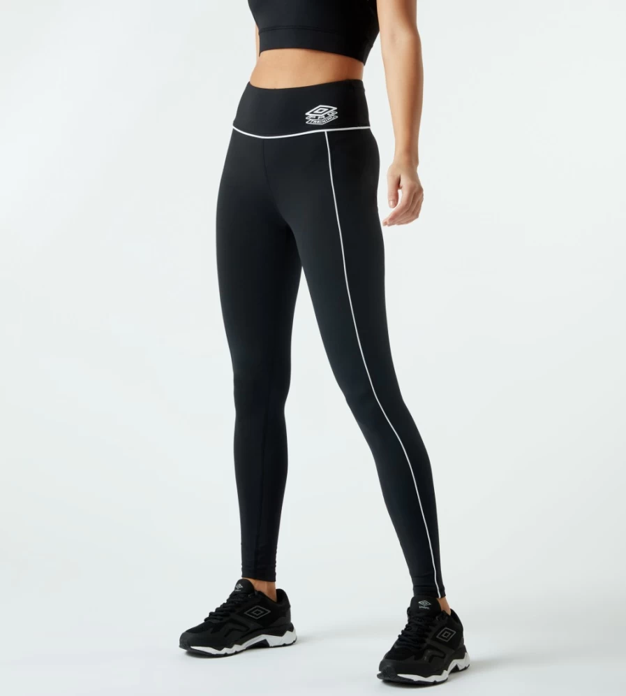 Umbro Women's Black Classic Statement Performance Gym Leggings