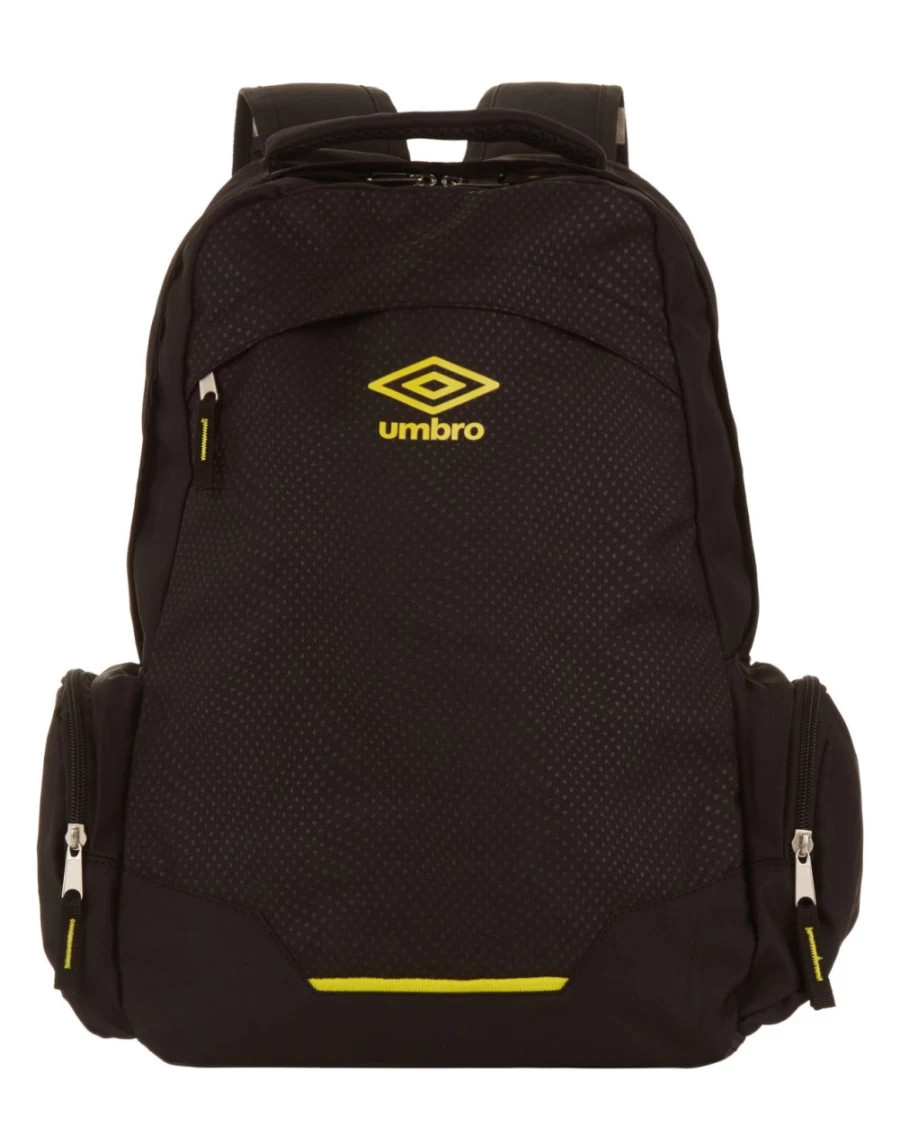 Umbro Accuro Backpack for Men - Black / Golden Kiwi | Durable & Stylish Daypack