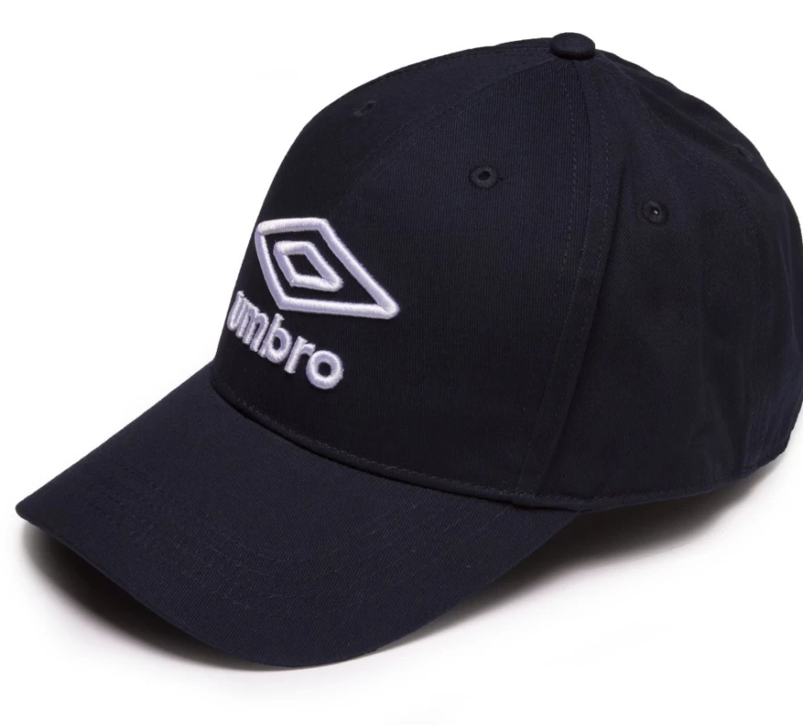 Umbro Men's Navy & White Logo Cap - Classic Embroidered Baseball Hat