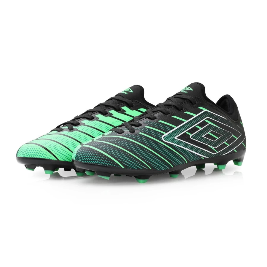 Umbro Velocita Elixir Club FG Men's Football Boots - Black, Alexandrite, Toucan, White