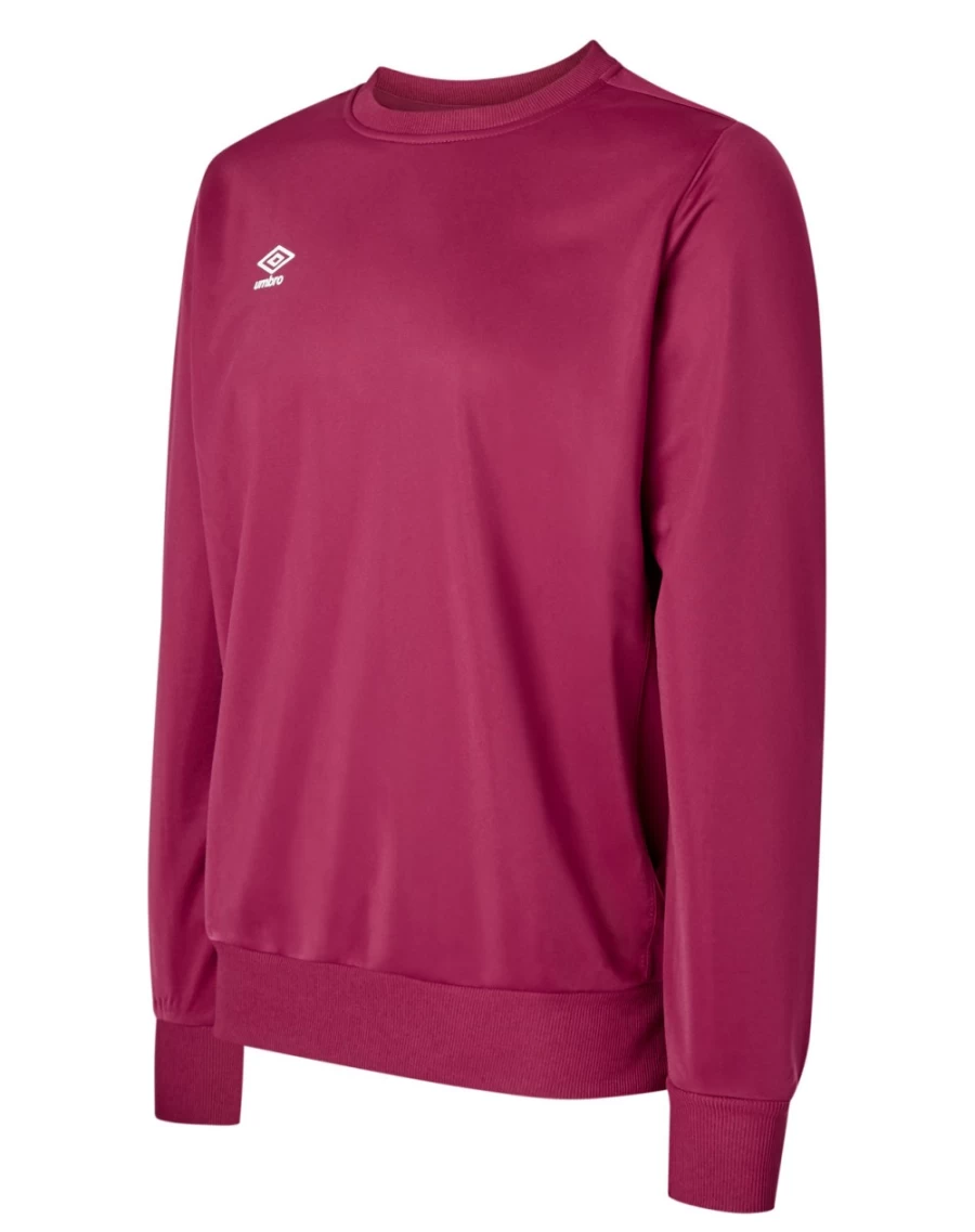 Umbro Kids Poly Sweat Junior - New Claret Color Athletic Sweatshirt