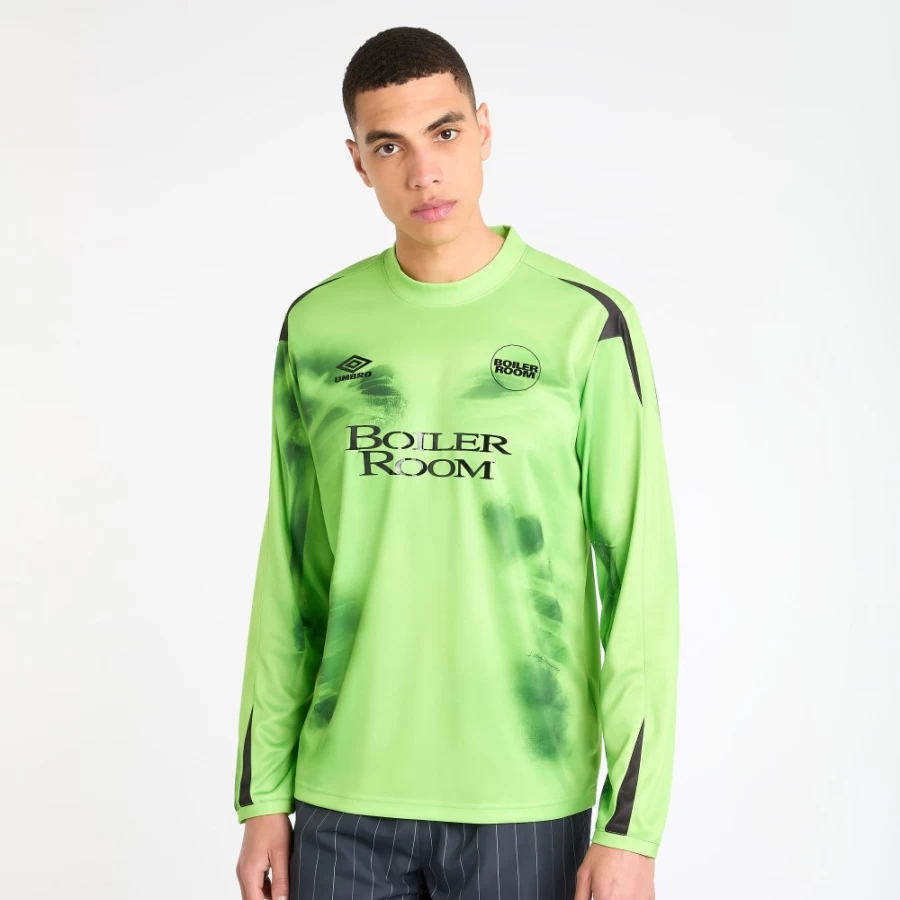 Umbro Men's Safety Yellow Goalkeeper Jersey - Boiler Room Football Shirt