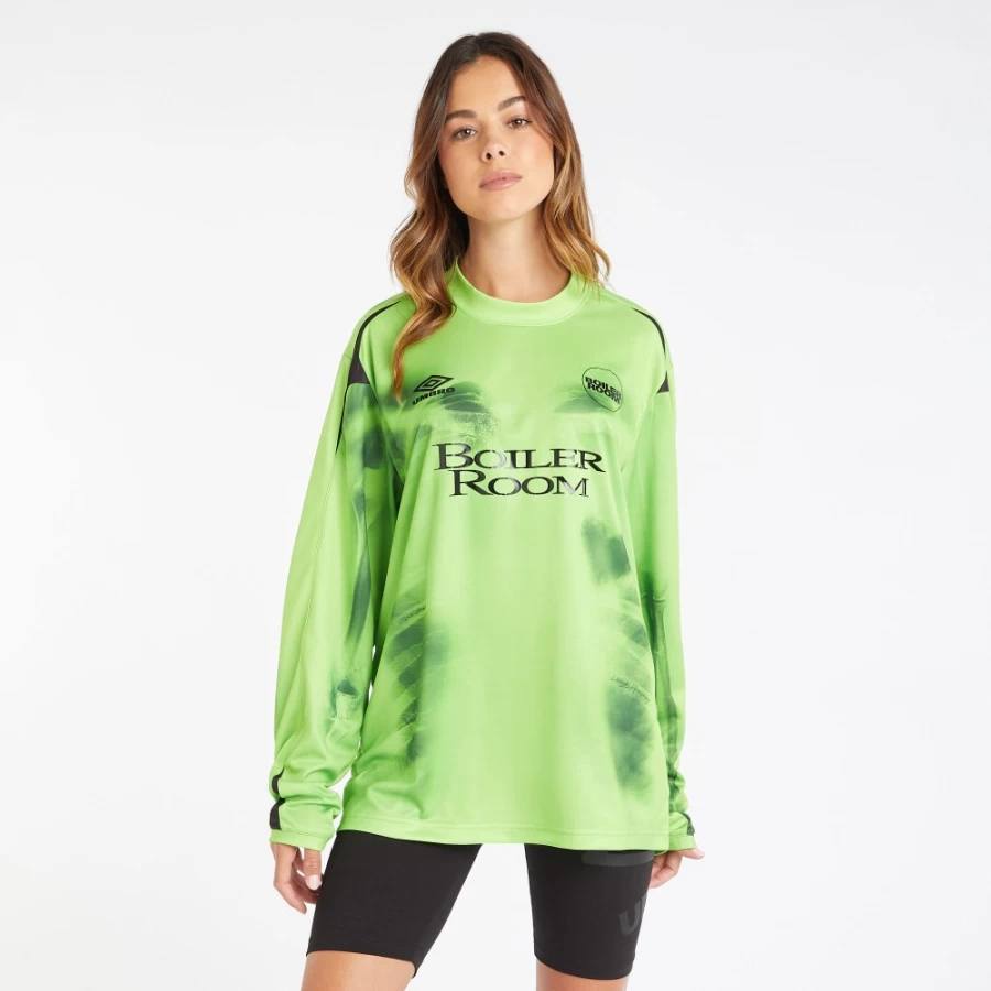 Umbro Men's Safety Yellow Goalkeeper Jersey - Boiler Room Football Shirt