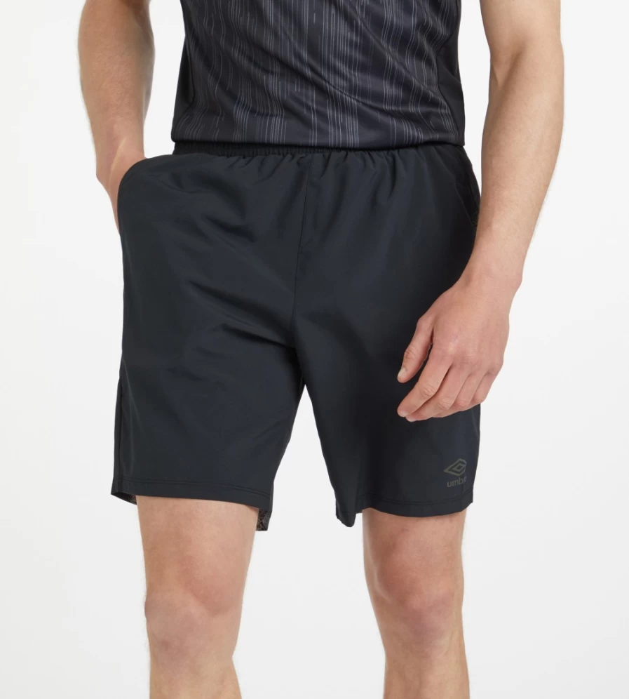 Umbro Men's Pro Training PTF Woven Shorts - Black / Carbon