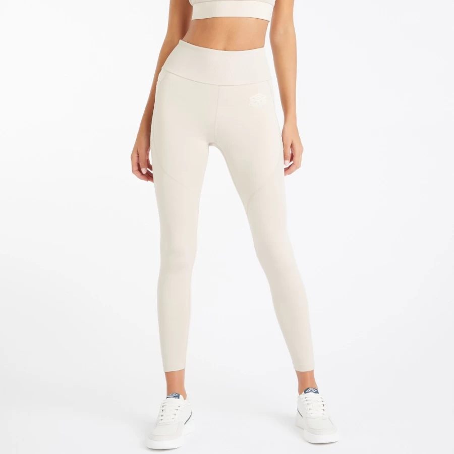 Umbro Women's Pro Training 7/8 Leggings in Silver Gray - High-Performance Workout Tights