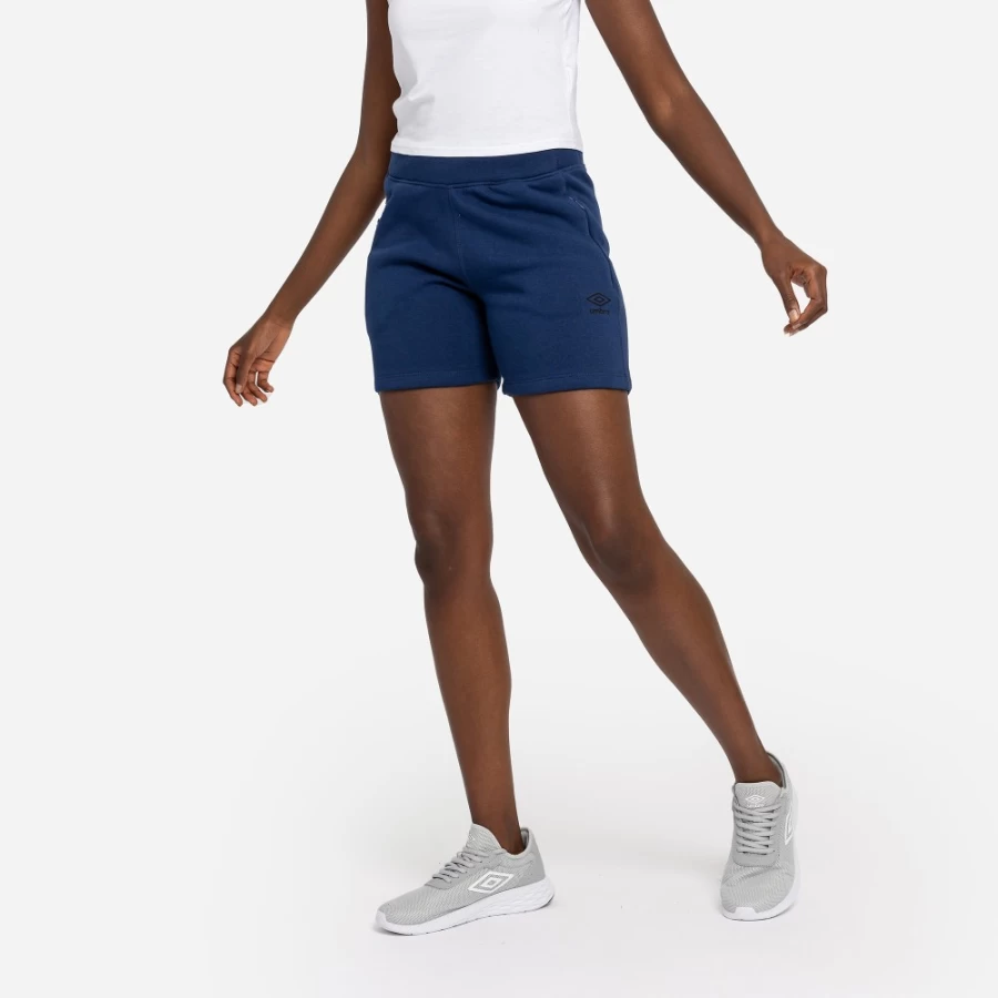 Umbro Women's Pro Fleece Elite Shorts in Tw Navy - Comfortable Athletic Fleece Shorts for Women