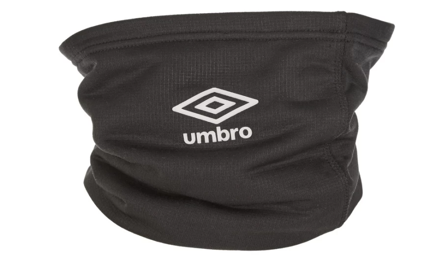 Umbro Men's Black Snood Neck Warmer for Cold Weather