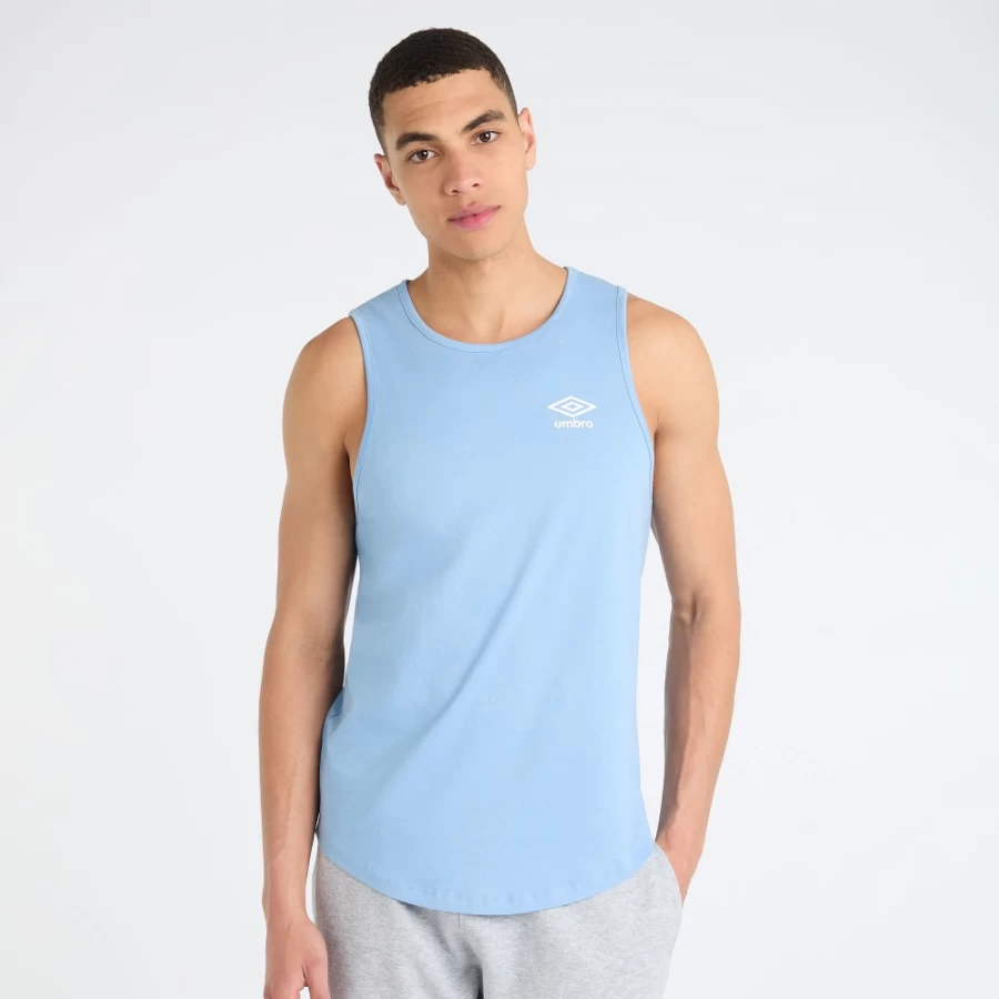 Umbro Men's Core Vest in Allure/White - Lightweight Athletic Top