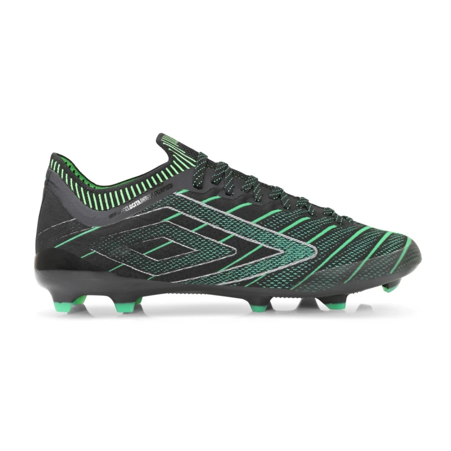 Umbro Velocita Elixir Pro FG Men's Soccer Cleats - Black, Alexandrite, Toucan, White