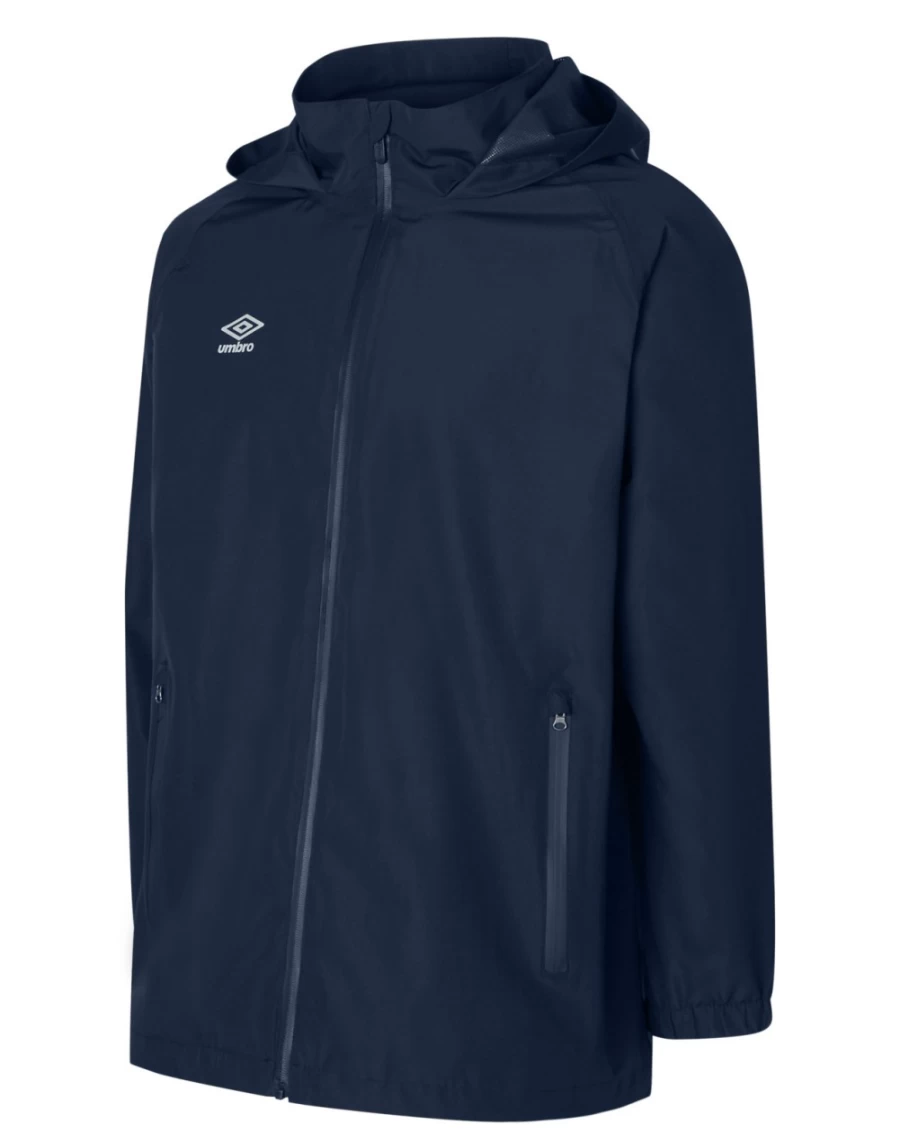 Umbro Kids Dark Navy Waterproof Jacket - Club Essential Junior Raincoat