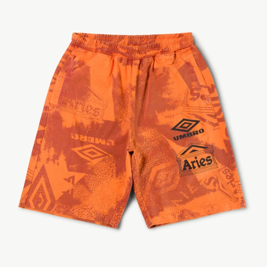 Umbro Men's Aries Pro 64 Shorts - Purple, Orange, Black Training Shorts for Men