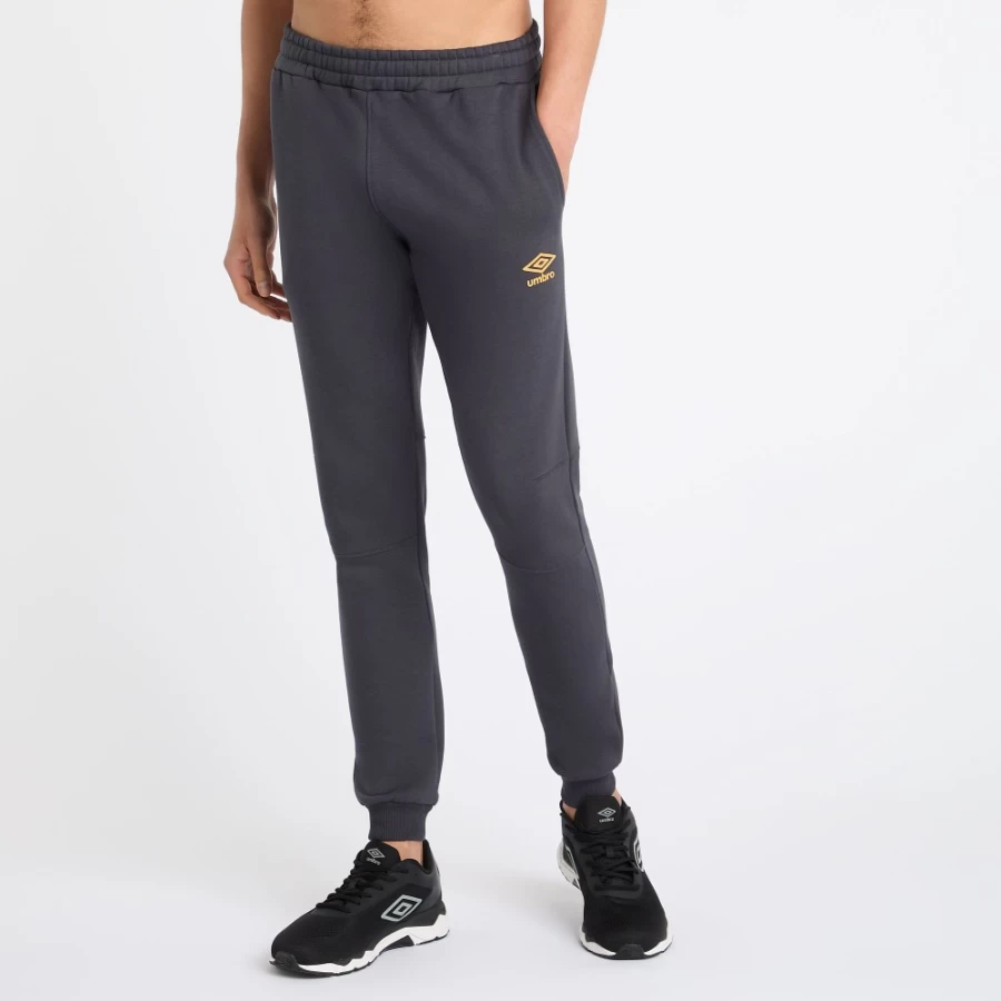 Umbro Men's Core Skinny Jogger Pants - Collegiate Blue & Blazing Orange Athletic Fit