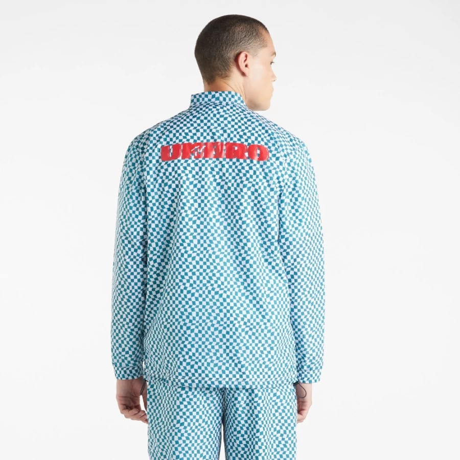 Umbro Men's Shaded Spruce & Brilliant White MTv Coach Jacket