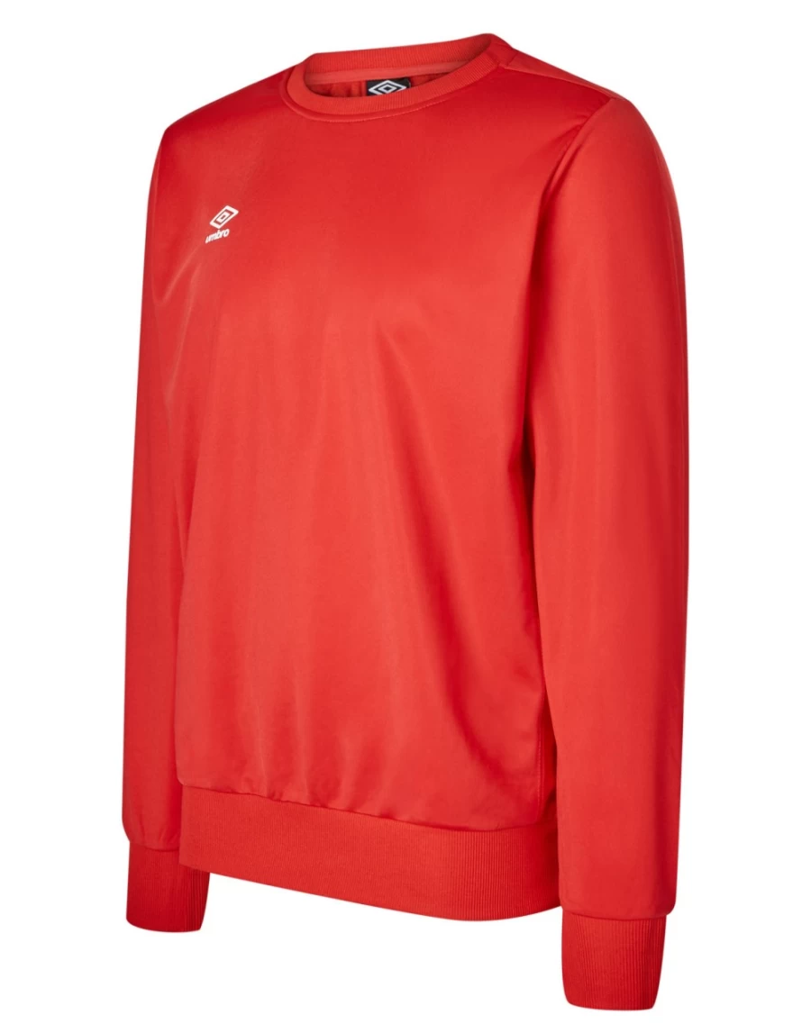 Umbro Kids' Vermillion Polyester Sweatshirt - Junior Athletic Sweatshirt for Active Children