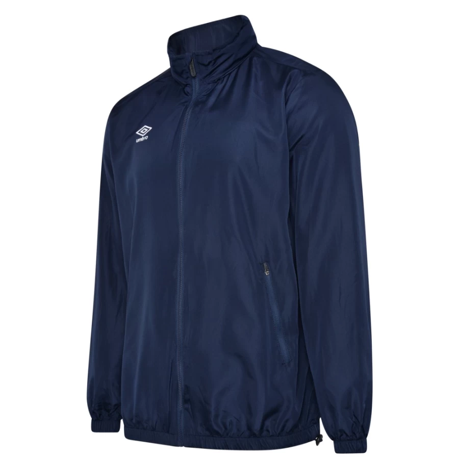 Umbro Kids Dark Navy Lightweight Rain Jacket - Club Essential Junior Waterproof Windbreaker