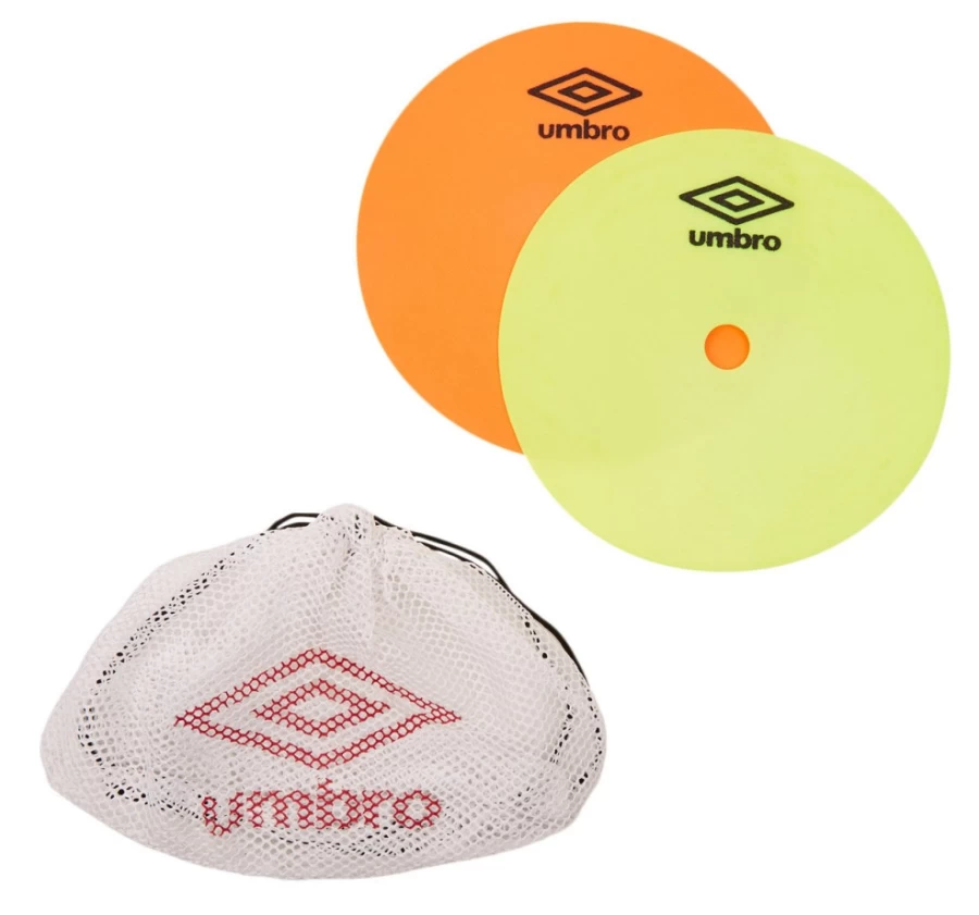 Umbro Men's Flat Markers Soccer Cones (Set of 10) - Mixed Colors