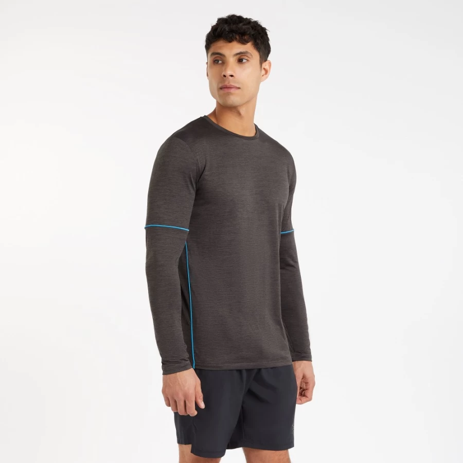 Umbro Men's Pro Training Poly Tee - Black Marl Athletic Shirt