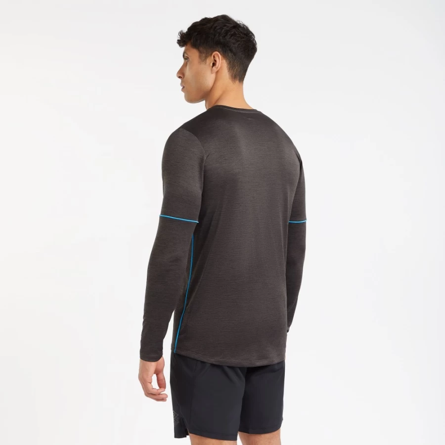 Umbro Men's Pro Training Poly Tee - Black Marl Athletic Shirt