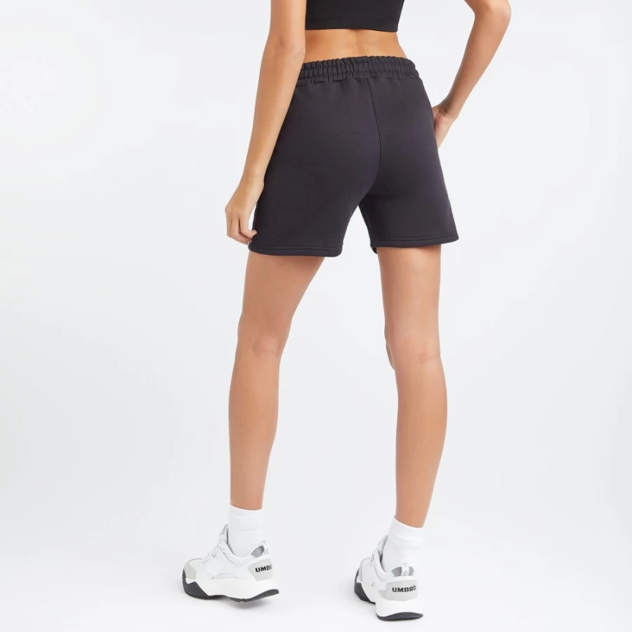 Umbro Women's Core Sweat Shorts - Black / Black Athletic Comfort