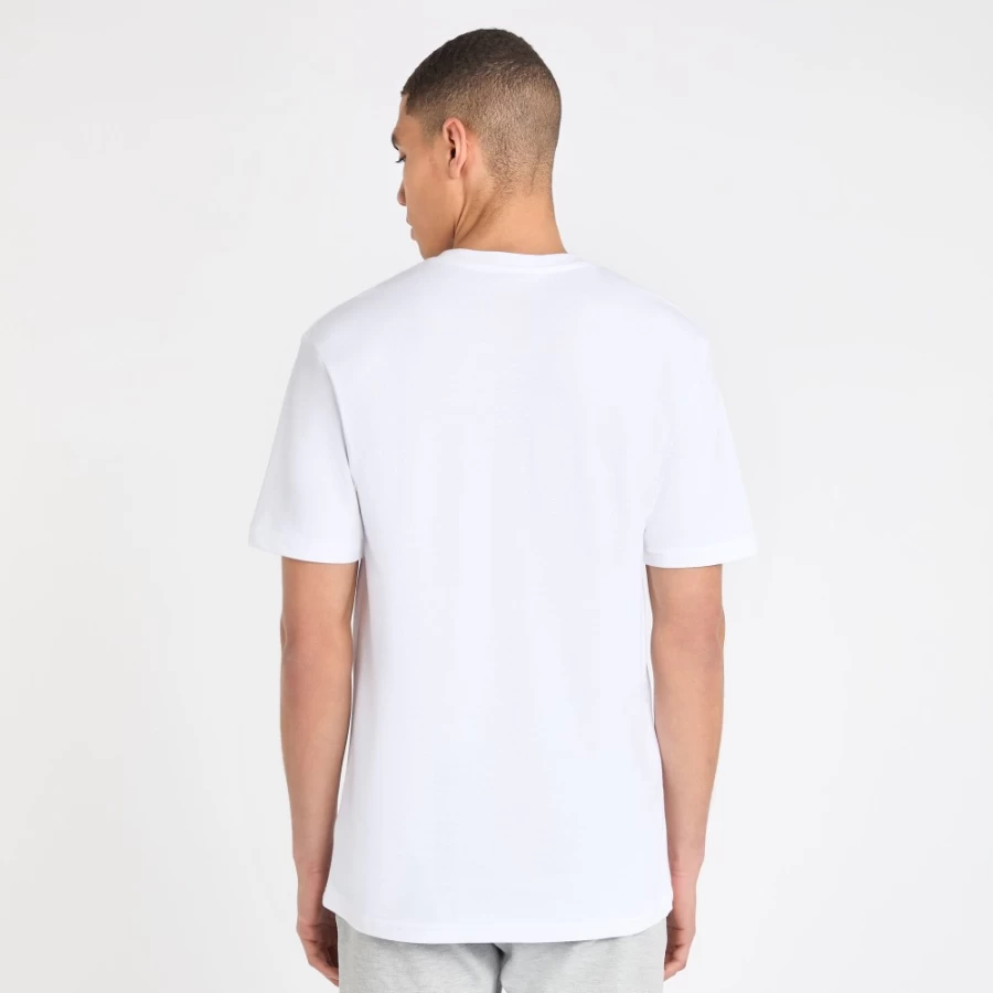 Umbro Men's White Sport Style Pique Tee - Athletic Performance T-Shirt