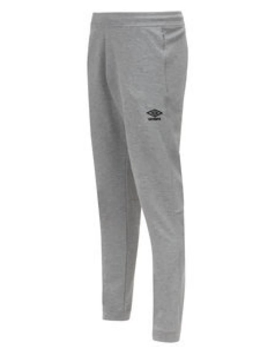 Umbro Kids Pro Fleece Jogpants - Grey Marl & Black Athletic Pants for Children