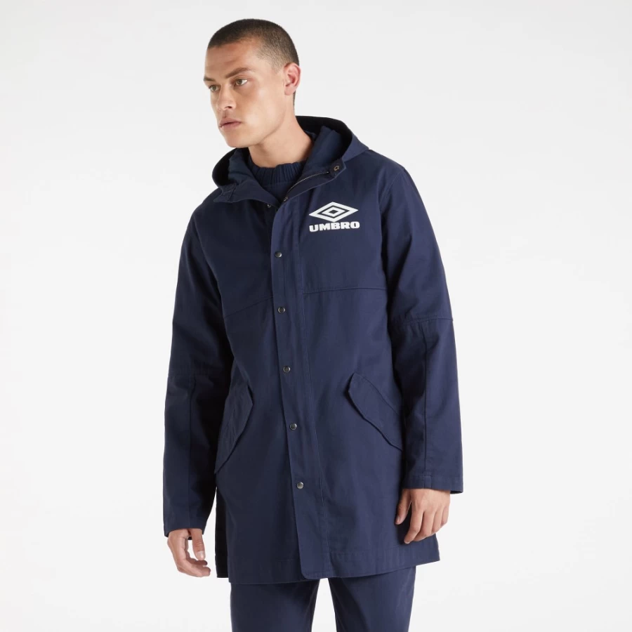 Umbro Men's Dark Navy Drill Parka Jacket