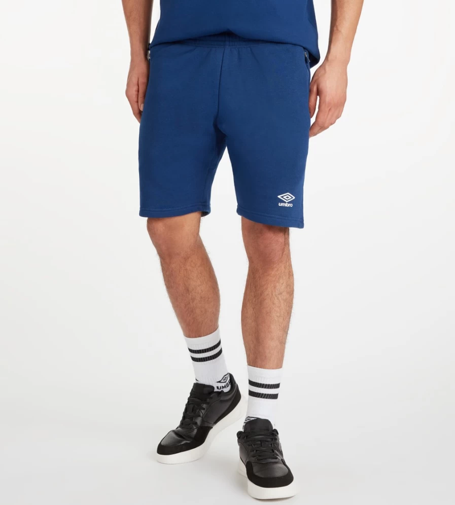 Umbro Men's Club Leisure Jog Shorts in Tw Navy/White for Comfortable Casual Wear