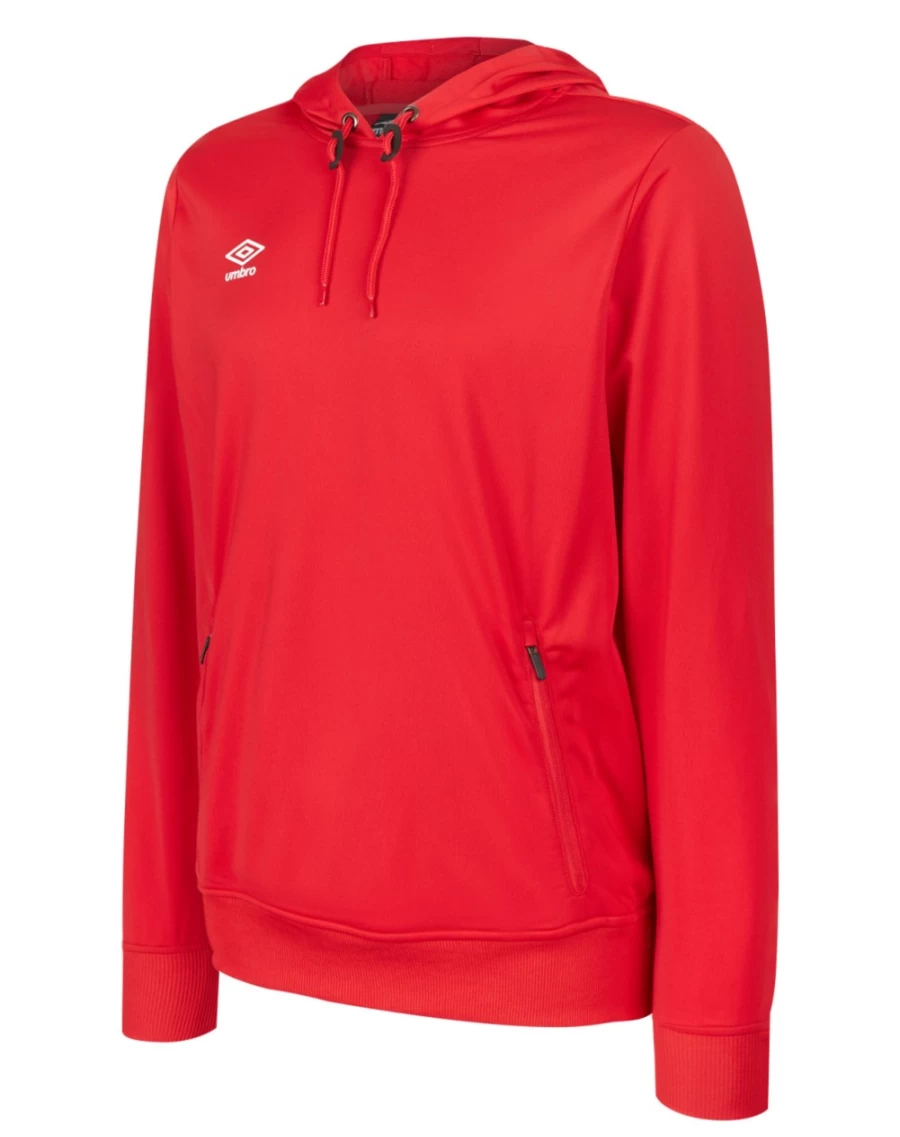 Umbro Kids Vermillion Club Essential Poly Hood Junior Hoodie