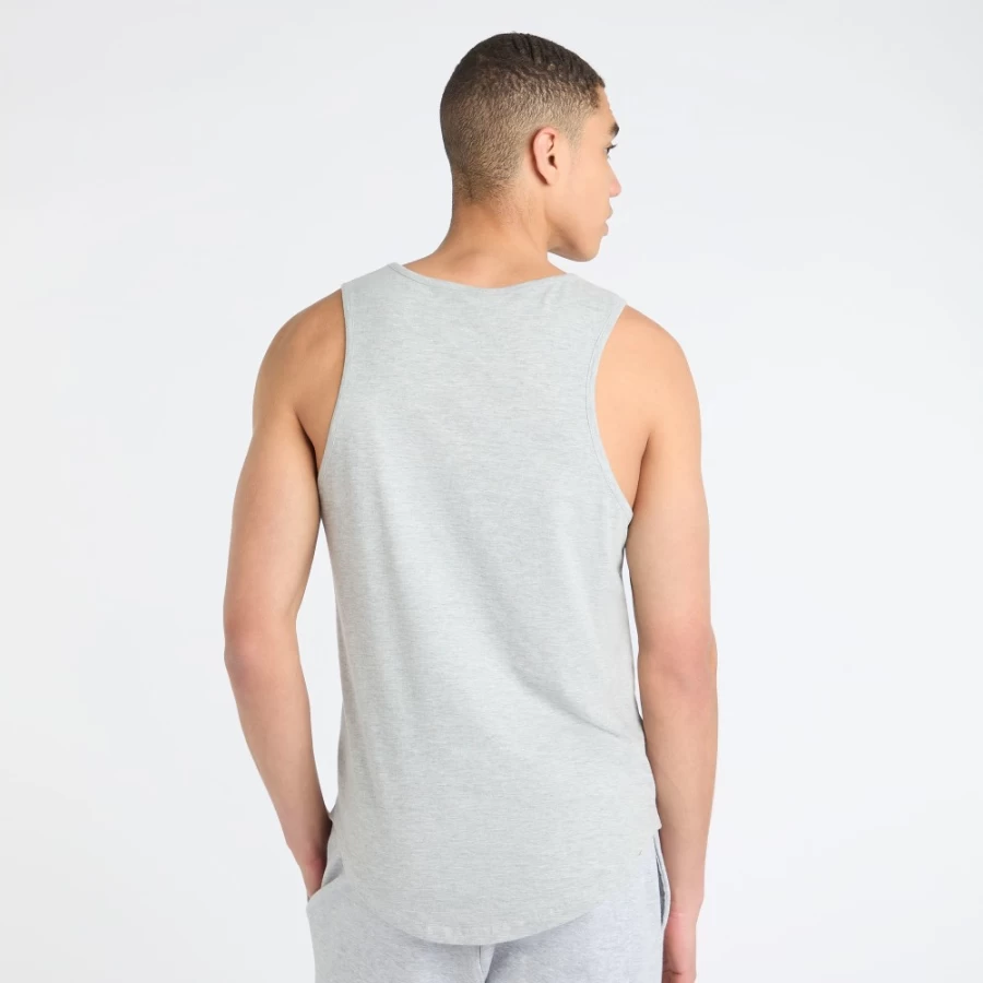 Umbro Men's Core Vest - Grey Marl & Collegiate Blue Athletic Sleeveless Top