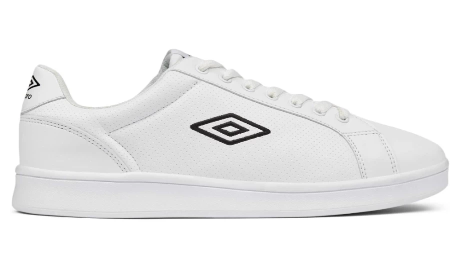 Umbro Women's Classic Cup Perf Trainers in White & Black - Retro Football-Inspired Sneakers