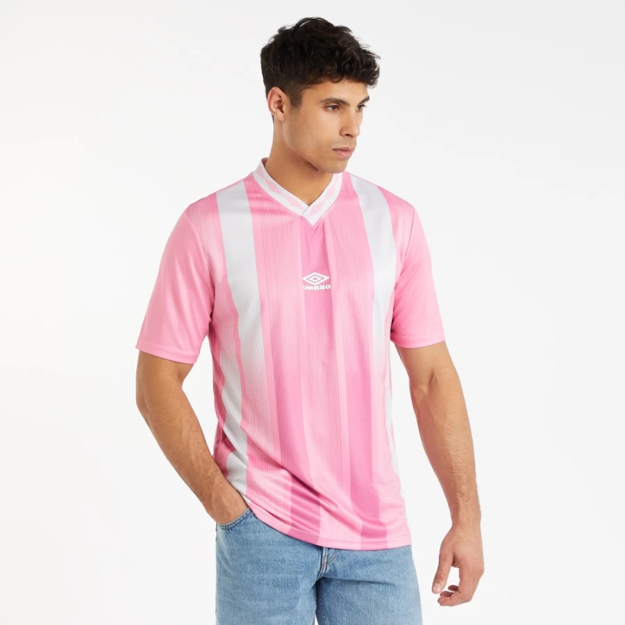 Umbro Accra Men's Football Jersey - Sachet Pink & Nimbus Cloud