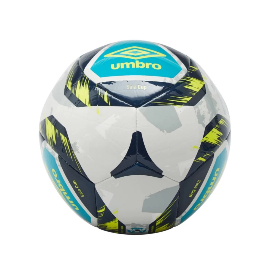 Umbro Men's Sala Cup Football - White/Lime Punch/Capri Breeze/Peacoat Soccer Cleats