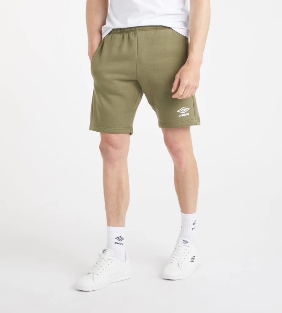Umbro Men's Active Style Jog Shorts - Capulet/White Athletic Running Shorts