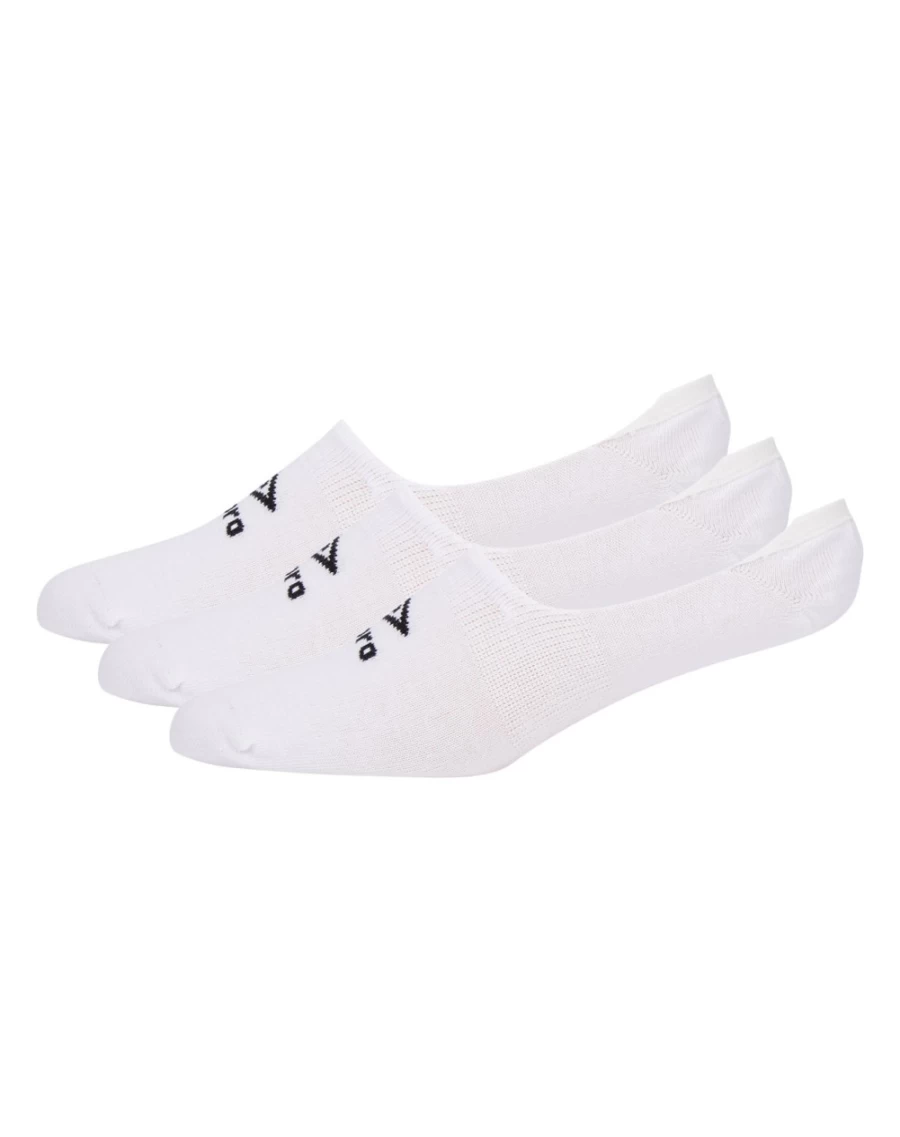 Umbro Men's 3 Pack Invisible Socks - White & Black No-Show Athletic Socks