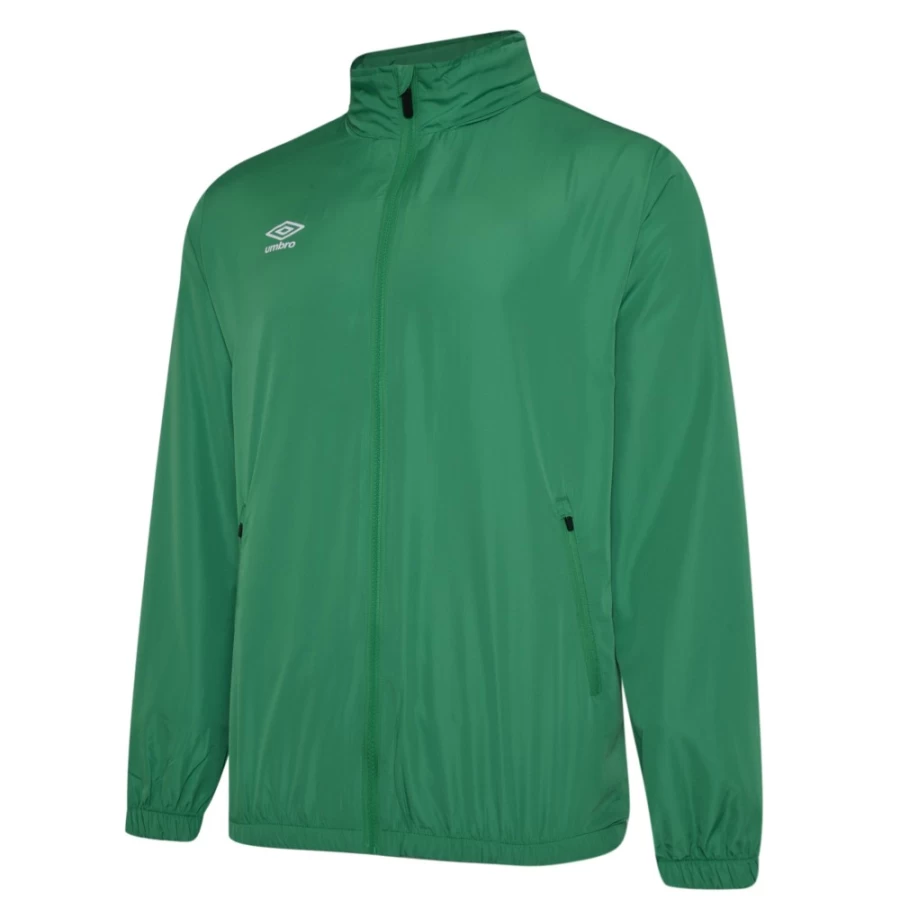 Umbro Kids Tw Emerald Lightweight Rain Jacket - Club Essential Junior Waterproof Windbreaker