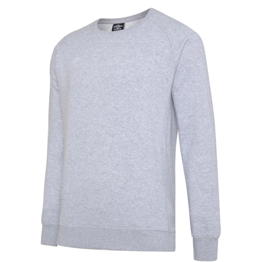 Umbro Kids Club Leisure Sweat Grey Marl/White - Comfortable Athletic Wear for Children