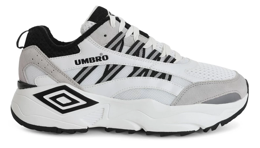 Umbro Neptune Le Men's Sneakers in White, Black & Nimbus Cloud