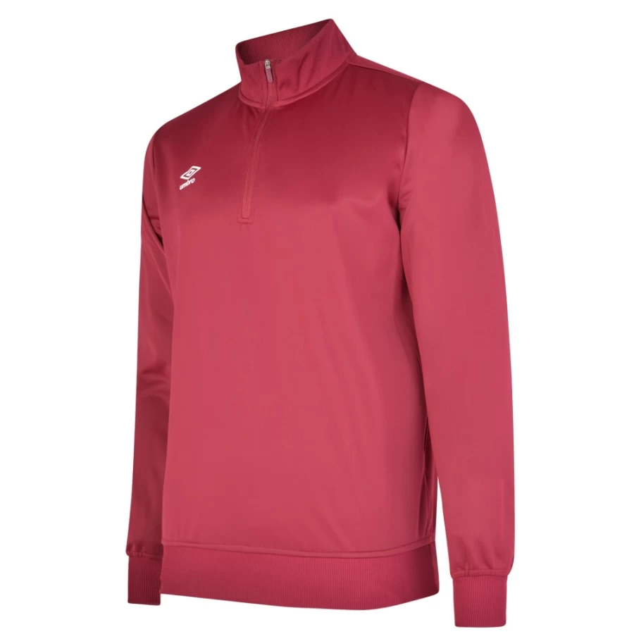 Umbro Kids New Claret Half Zip Sweatshirt - Club Essential Junior Pullover