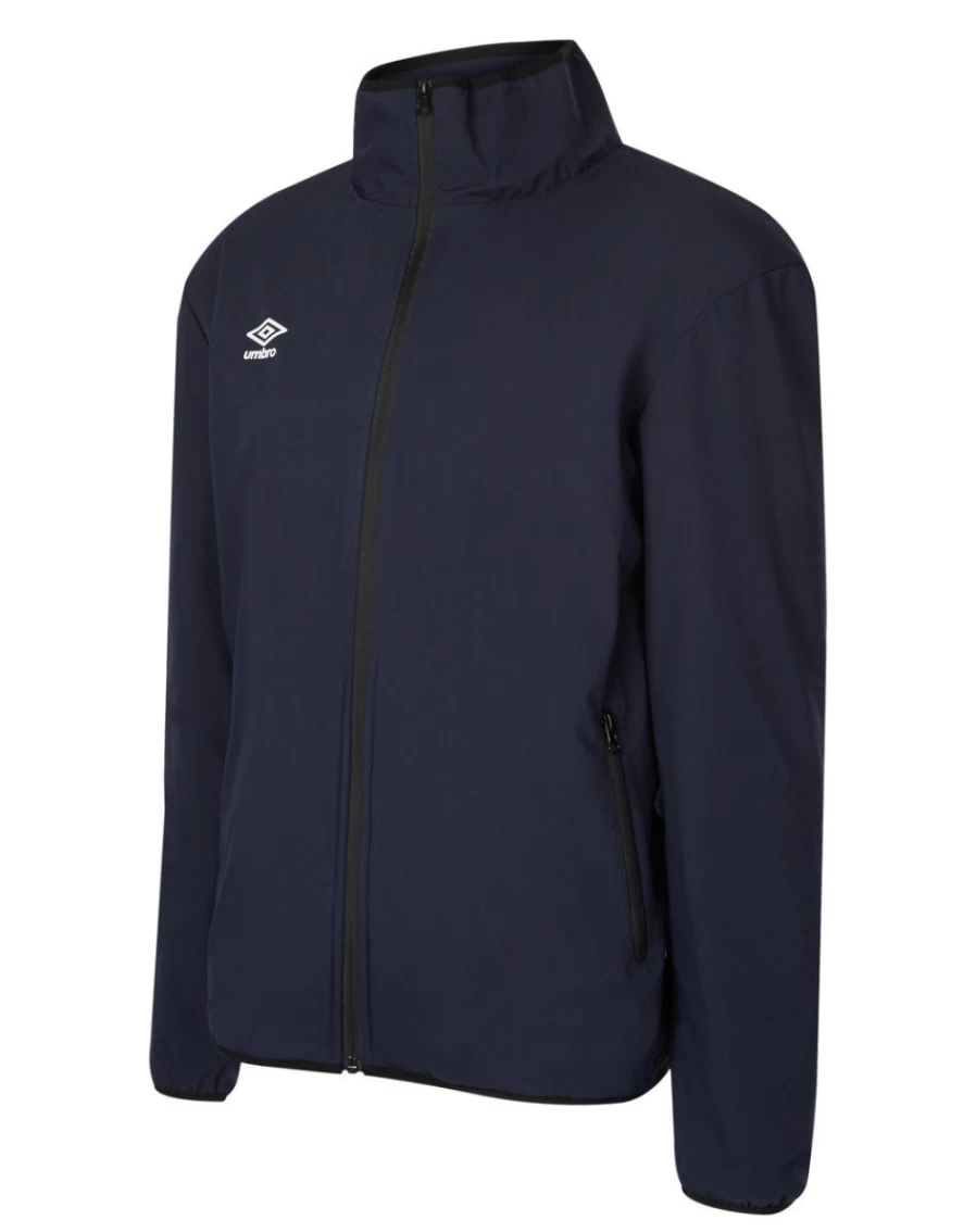 Umbro Kids Dark Navy & White Club Essential Bonded Jacket - Junior Sizes