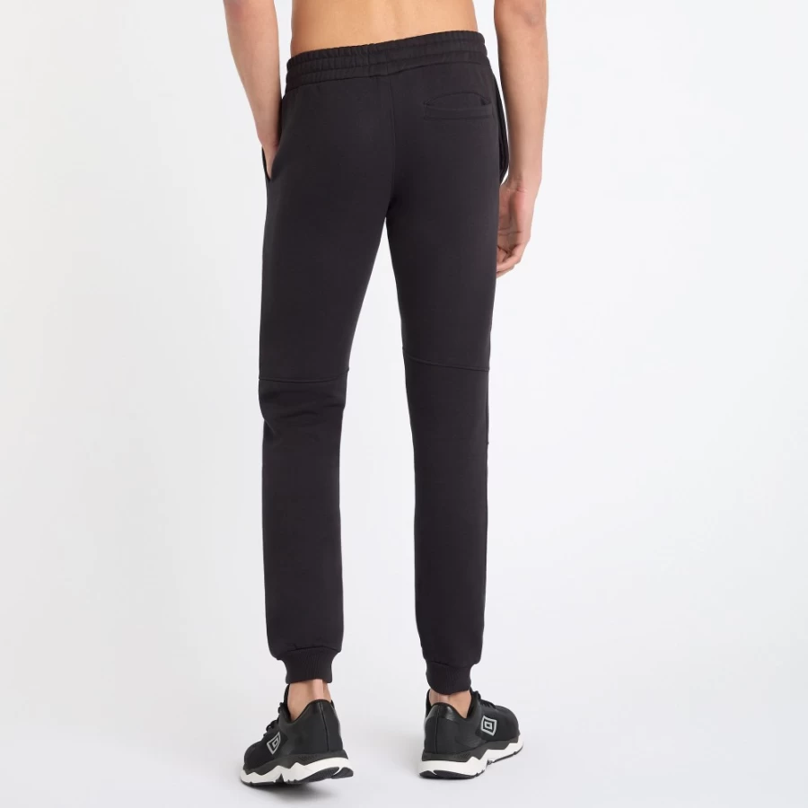 Umbro Men's Core Skinny Jogger Pants - Black & White Slim-Fit Athletic Trousers