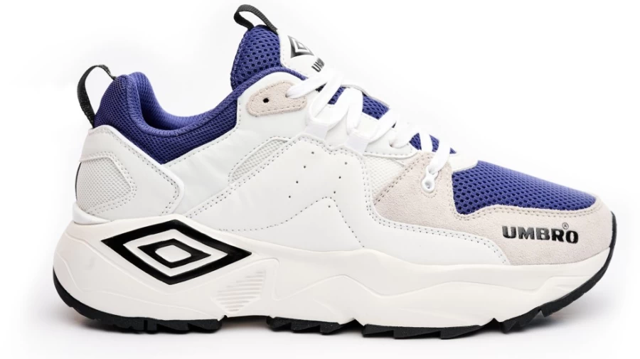Umbro Men's Run M Le Running Shoes - White, Black, Navy Blue