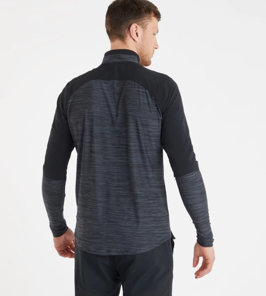 Umbro Men's Pro Training Elite Half Zip Pullover - Black / Carbon Athletic Top