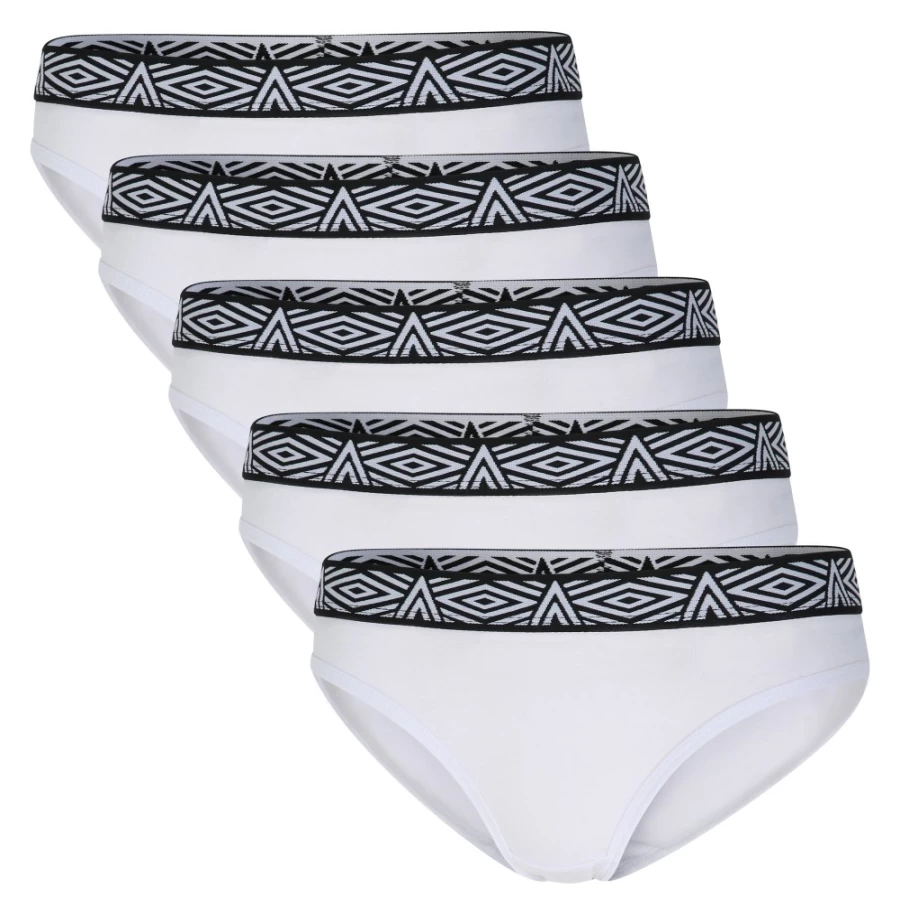 Umbro Women's White Core Briefs 5-Pack - Comfortable Cotton Underwear
