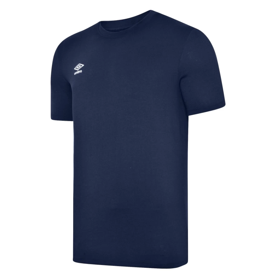 Umbro Kids Club Leisure Crew Tee - Tw Navy/White Casual T-Shirt for Boys & Girls