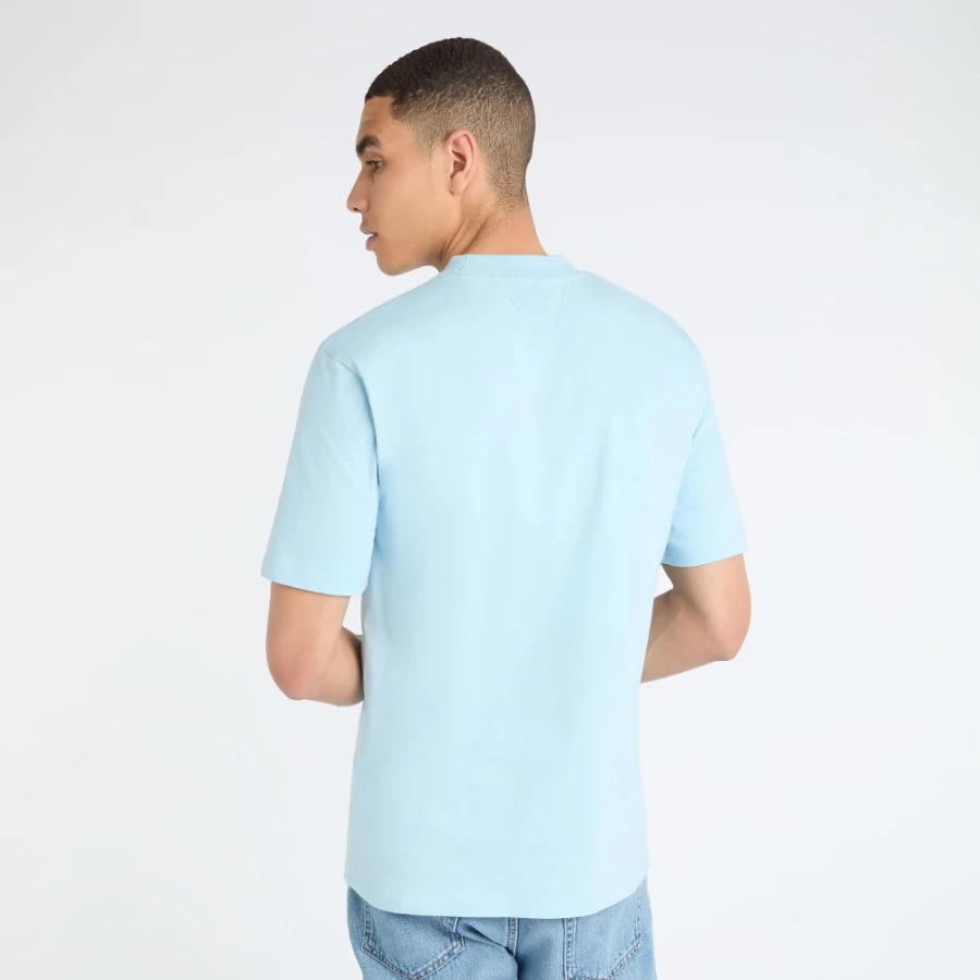 Umbro Men's Relaxed Tee - Angel Falls & Blazing Orange Casual T-Shirt