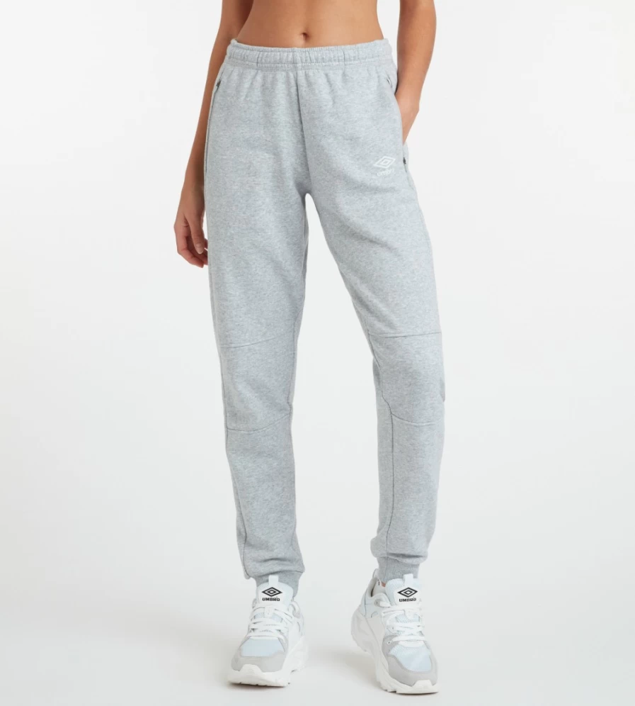 Umbro Women's Grey Marl/White Club Leisure Jogger Pants