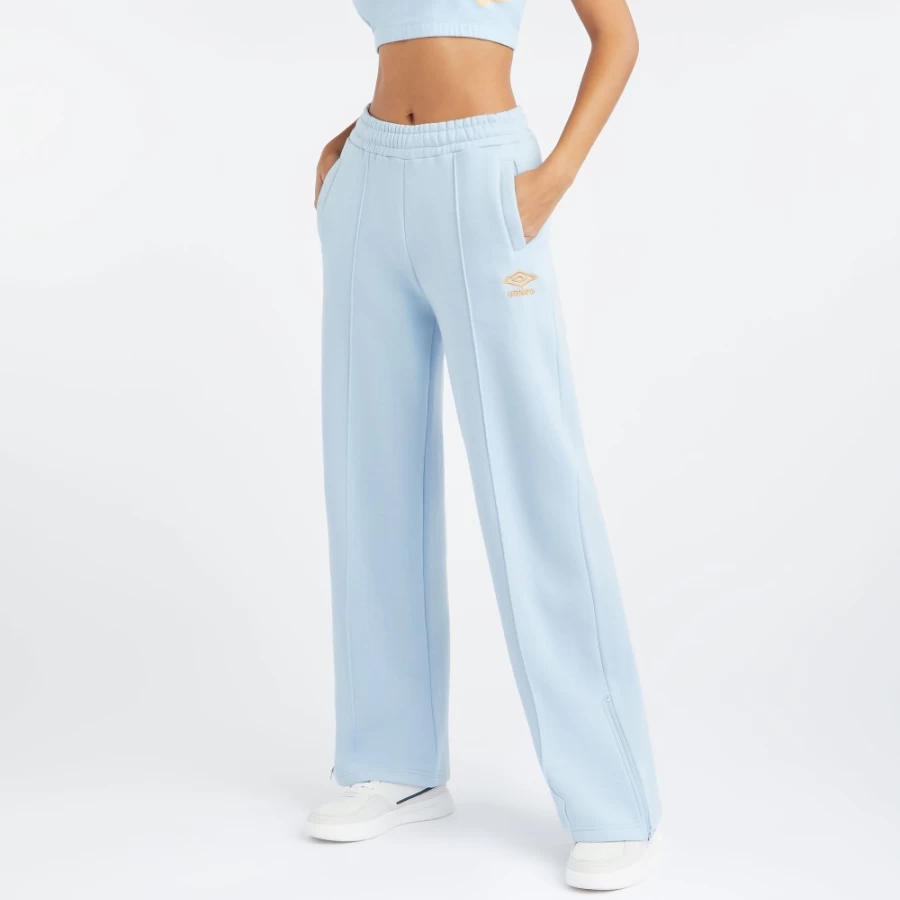 Umbro Women's Core Sweatpants in Angel Falls & Blazing Orange - Comfortable Athletic Joggers