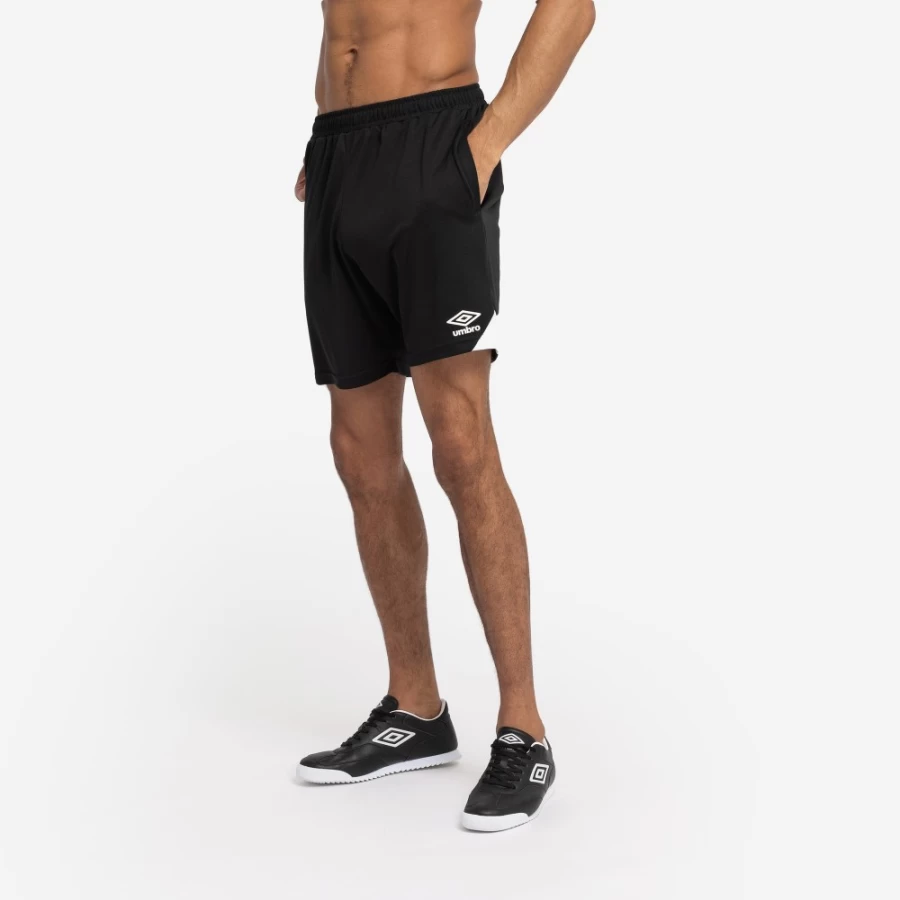 Umbro Men's Black & White Total Training Shorts for Athletic Performance