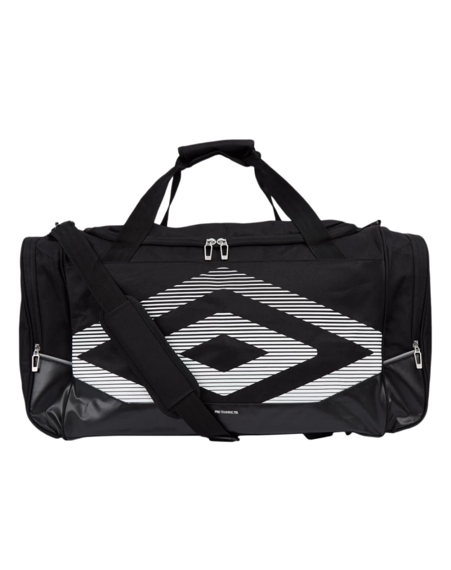 Umbro Pro Training 2.0 Medium Holdall - Black & White Gym Bag for Men